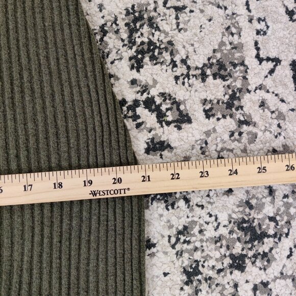 GAP Maternity Women's Dress Size M Olive Knit Ribbed Cotton Stretch Comfy Casual - Picture 9 of 10